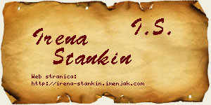 Irena Stankin vizit kartica